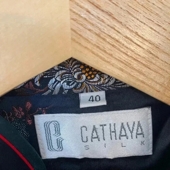 Cathaya Chinese Cheongsam Frog Fastening Silk Dress - Picture 9 of 9